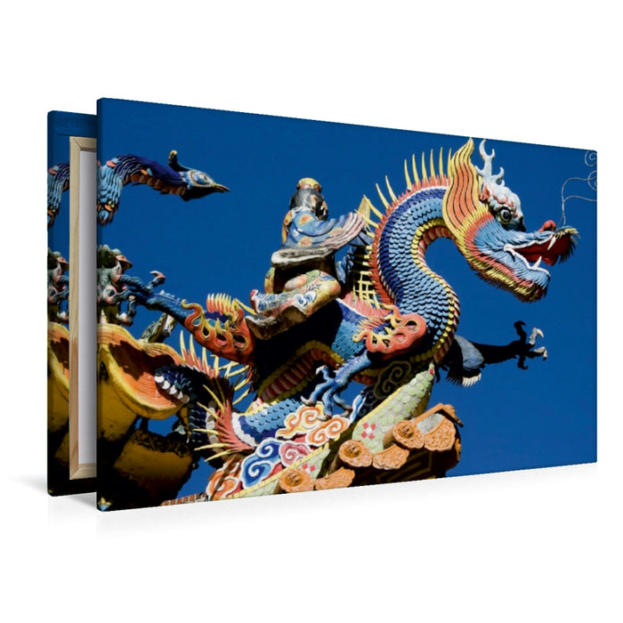 Premium Textil-Leinwand Premium Textil-Leinwand 120 cm x 80 cm quer Ein Bild aus dem Kalender China Mysteriöses und schönes Land
