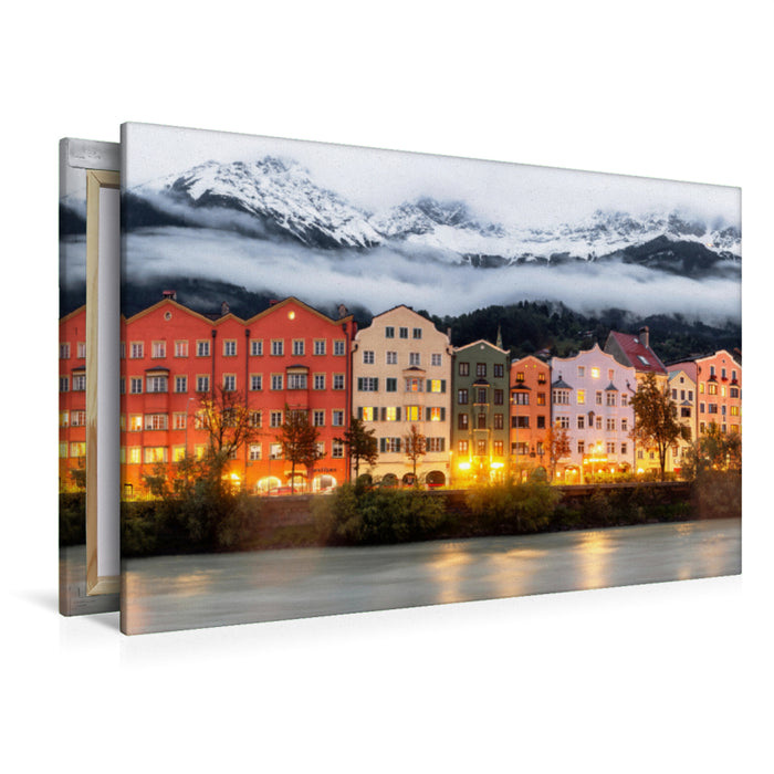 Premium Textil-Leinwand Premium Textil-Leinwand 120 cm x 80 cm quer Ein Motiv aus dem Kalender Innsbruck - Hauptstadt der Alpen