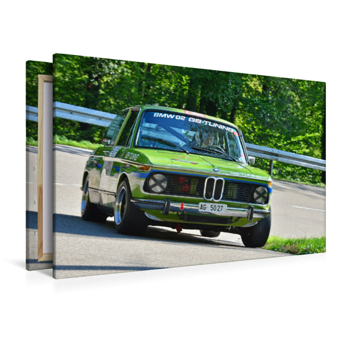 Premium Textil-Leinwand Premium Textil-Leinwand 120 cm x 80 cm quer BMW 2002 GS Baujahr 1976