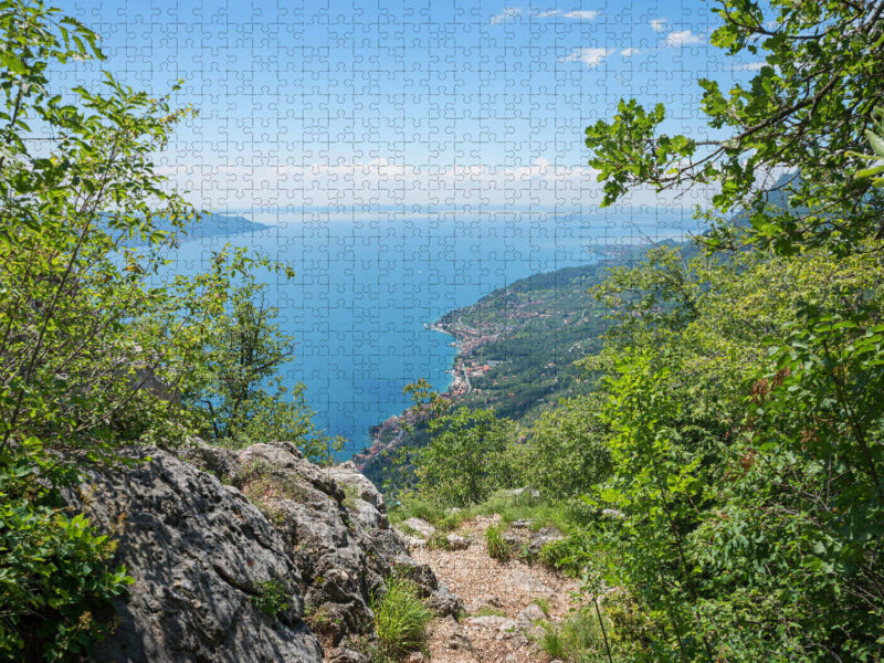 Wanderweg oberhalb von Sasso - CALVENDO Foto-Puzzle