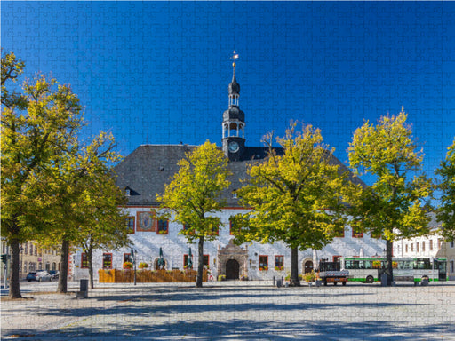 Marktplatz mit Rathaus in Marienberg - CALVENDO Foto-Puzzle - calvendoverlag 29.99