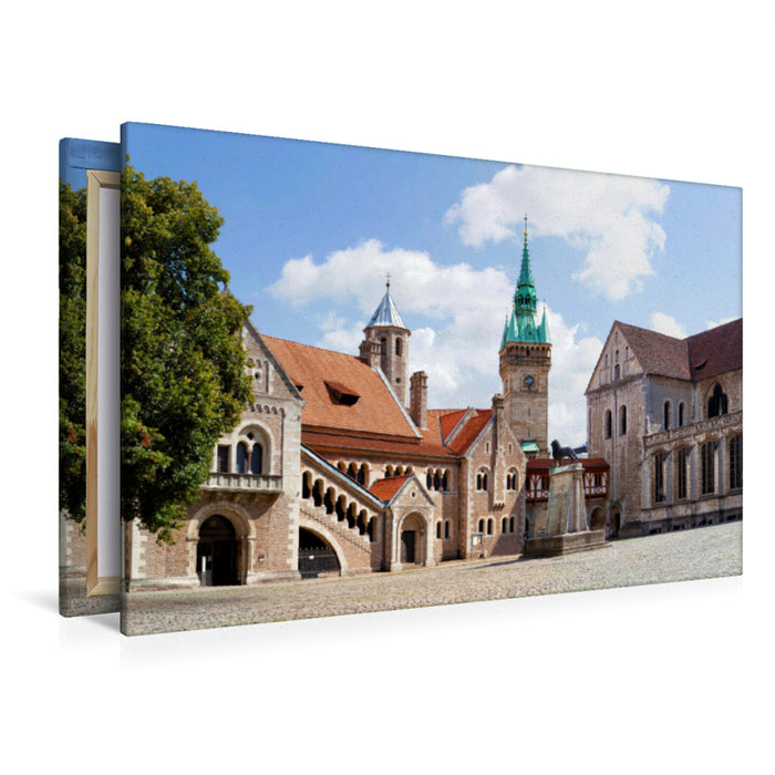 Premium Textil-Leinwand Premium Textil-Leinwand 120 cm x 80 cm quer Ein Motiv aus dem Kalender Braunschweig Im Zeichen des Löwen