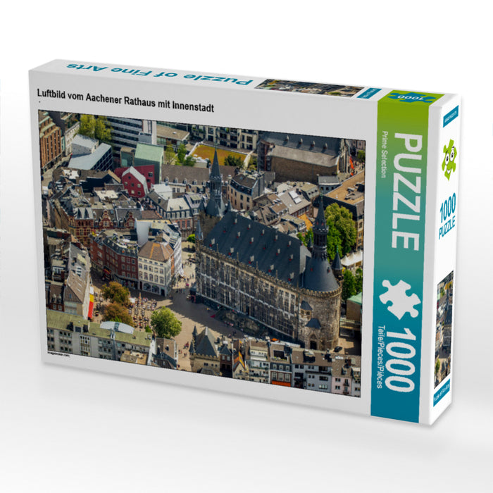 Luftbild vom Aachener Rathaus mit Innenstadt - CALVENDO Foto-Puzzle - calvendoverlag 29.99