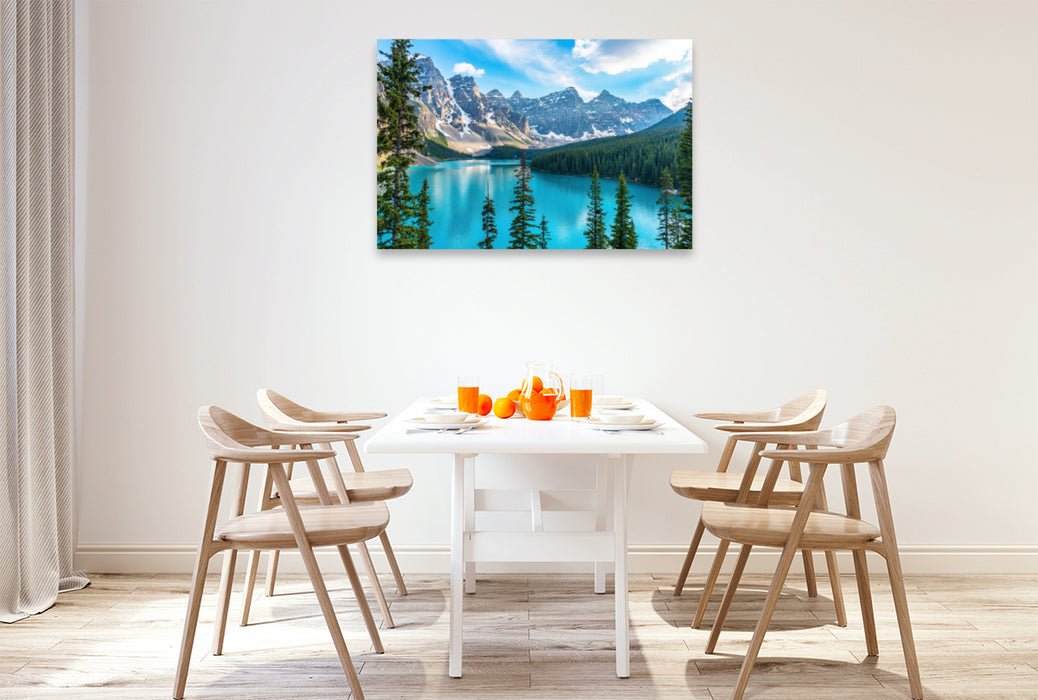 Premium textile canvas Premium textile canvas 120 cm x 80 cm landscape A motif from the calendar On the Road in Canada's West 