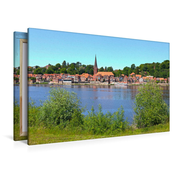 Premium Textil-Leinwand Premium Textil-Leinwand 120 cm x 80 cm quer Lauenburg an der Elbe, Schleswig-Holstein