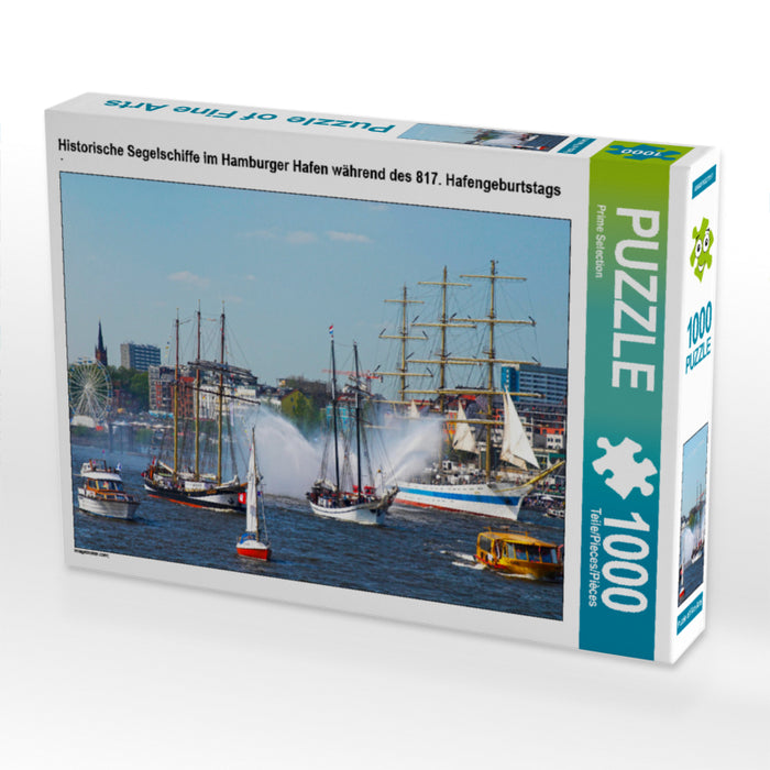 Historische Segelschiffe im Hamburger Hafen während des 817. Hafengeburtstags - CALVENDO Foto-Puzzle - calvendoverlag 29.99