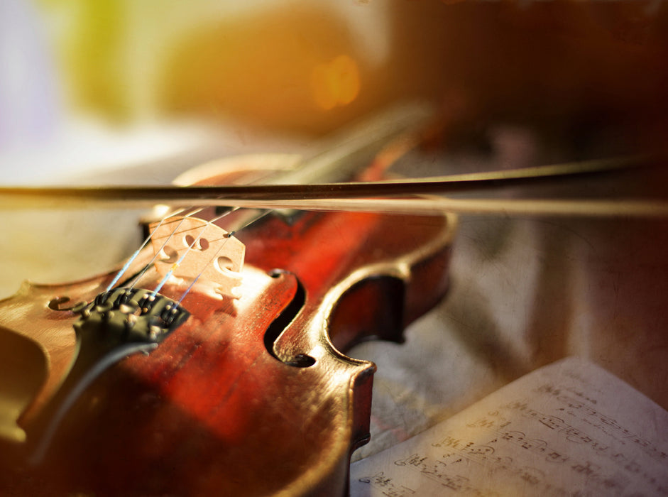 Geige mit Bogen - CALVENDO Foto-Puzzle - calvendoverlag 39.99