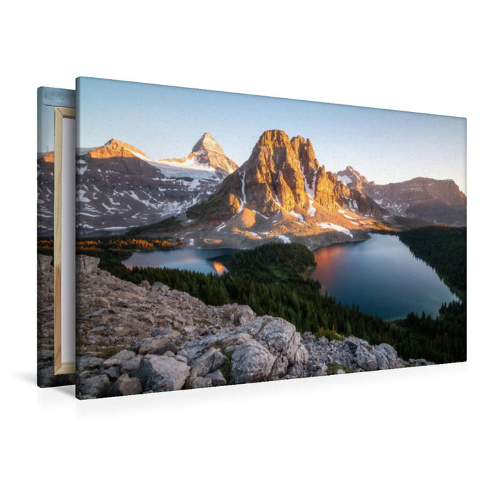 Premium Textil-Leinwand Premium Textil-Leinwand 120 cm x 80 cm quer Mount Assiniboine