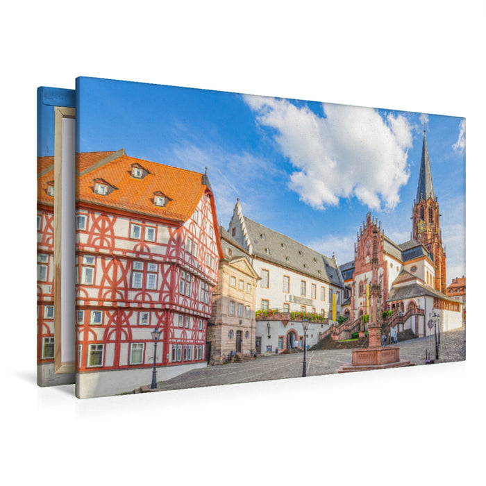 Premium Textil-Leinwand Premium Textil-Leinwand 120 cm x 80 cm quer Ein Motiv aus dem Kalender Aschaffenburg Impressionen