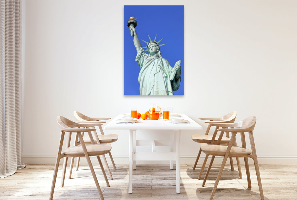 Premium Textil-Leinwand Premium Textil-Leinwand 80 cm x 120 cm  hoch Lady Liberty, Freiheitsstatue