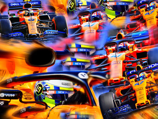 Lando Norris aus Großbritannien debütierte 2019 und empfahl sich sofort für höhere Aufgaben. - CALVENDO Foto-Puzzle - calvendoverlag 29.99