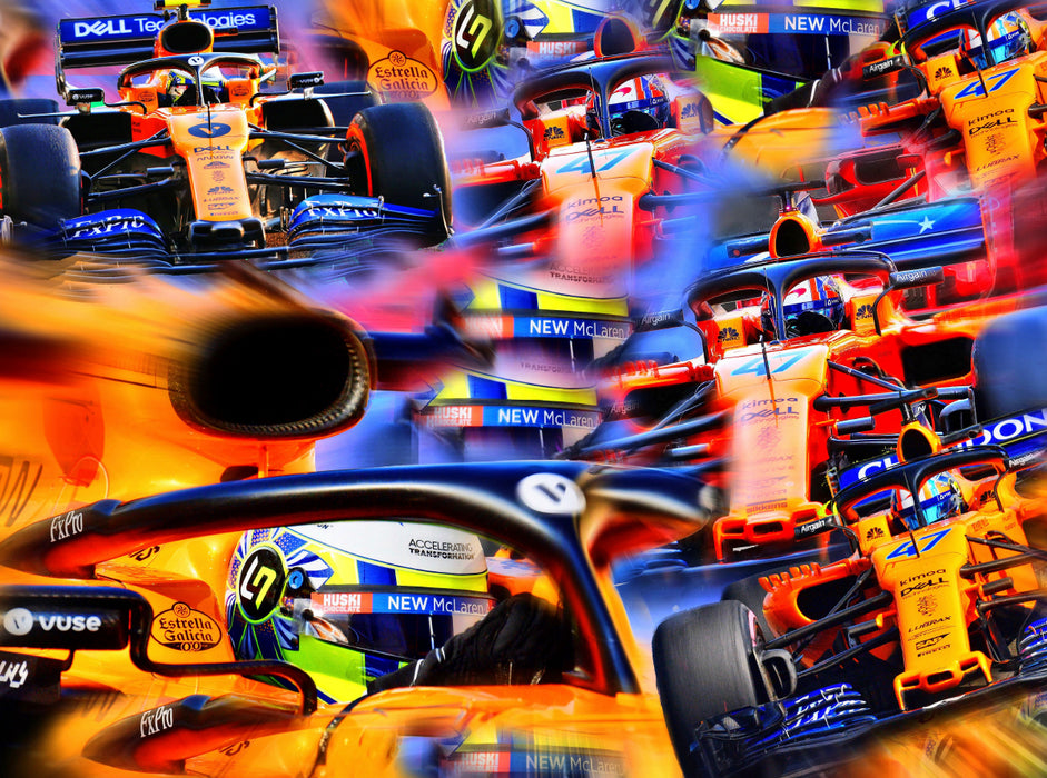 Lando Norris aus Großbritannien debütierte 2019 und empfahl sich sofort für höhere Aufgaben. - CALVENDO Foto-Puzzle - calvendoverlag 29.99