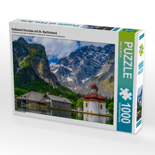 Halbinsel Hirschau mit St. Bartholomä - CALVENDO Foto-Puzzle - calvendoverlag 29.99
