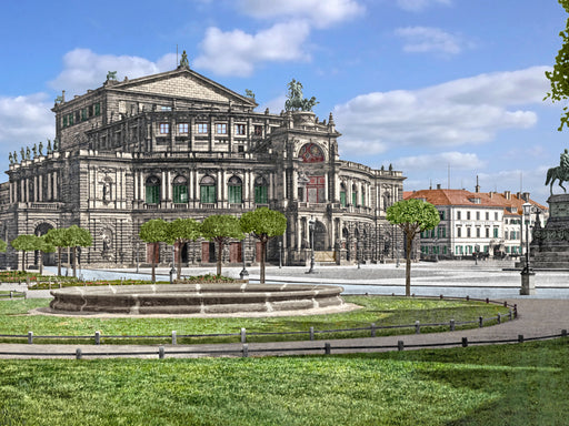 Dresden - Semperoper 1900 - CALVENDO Foto-Puzzle - calvendoverlag 29.99