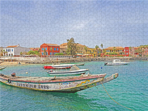Auf Gorée, der ehemaligen Sklaveninsel bei Dákar im Senegal - CALVENDO Foto-Puzzle - calvendoverlag 29.99