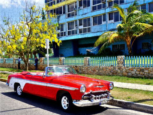 Der US-Oldtimer DeSoto Convertible Coupé von 1955 in Kuba - CALVENDO Foto-Puzzle - calvendoverlag 29.99