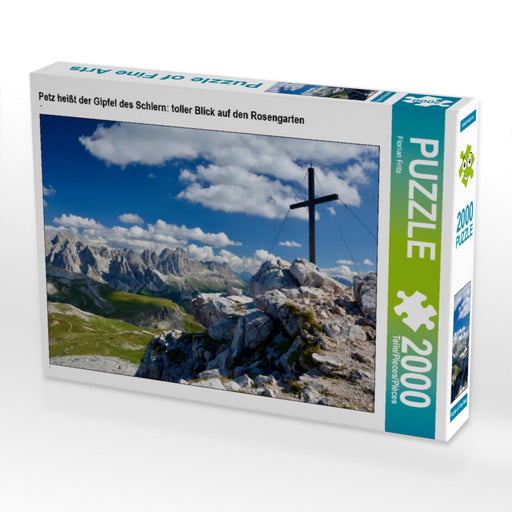 Petz heißt der Gipfel des Schlern: toller Blick auf den Rosengarten - CALVENDO Foto-Puzzle - calvendoverlag 29.99