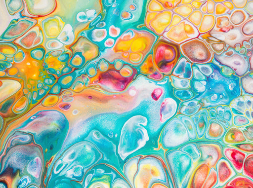 "Pastell", Acrylic Pouring, Abstrakte Malerei von Carola Vahldiek (Ausschnitt) - CALVENDO Foto-Puzzle - calvendoverlag 29.99
