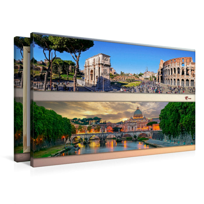 Premium textile canvas Premium textile canvas 90 cm x 60 cm across Rome 