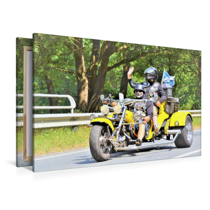 Premium textile canvas Premium textile canvas 120 cm x 80 cm landscape BOOM – Low Rider 