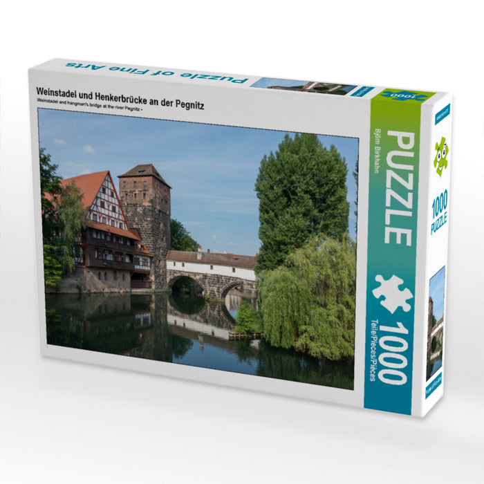 Weinstadel und Henkerbrücke an der Pegnitz - CALVENDO Foto-Puzzle - calvendoverlag 29.99