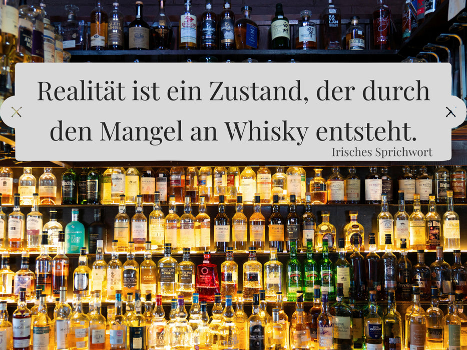 Realität ist ein Zustand, der durch den Mangel an Whisky entsteht. - CALVENDO Foto-Puzzle - calvendoverlag 29.99