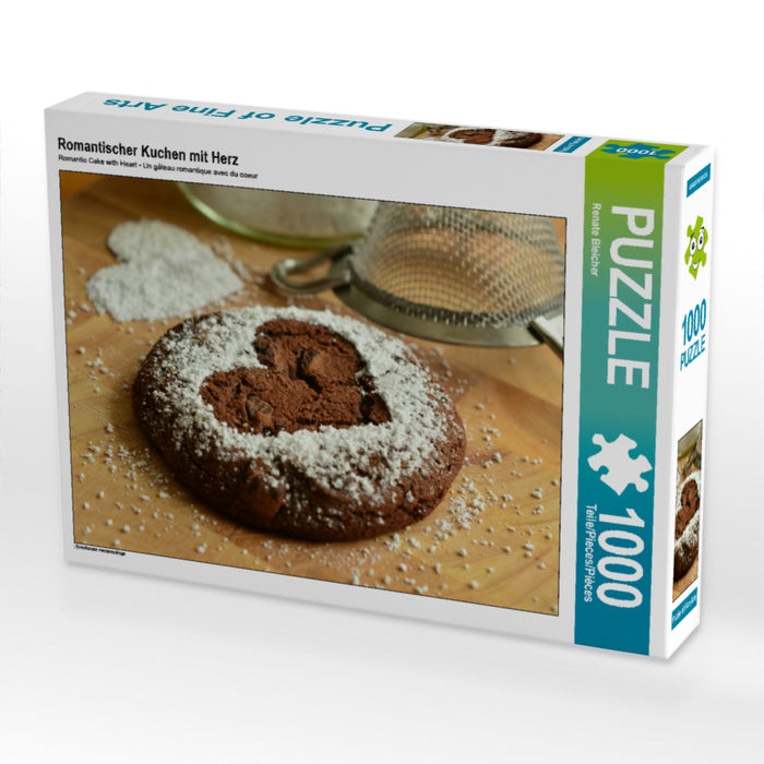 Romantischer Kuchen mit Herz - CALVENDO Foto-Puzzle - calvendoverlag 29.99