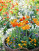 Orange Tulpen im Weidenkorb umgeben von Hornveilchen - CALVENDO Foto-Puzzle - calvendoverlag 29.99