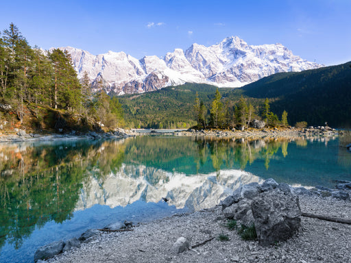 Wettersteinmassiv - Eibsee - CALVENDO Foto-Puzzle - calvendoverlag 29.99