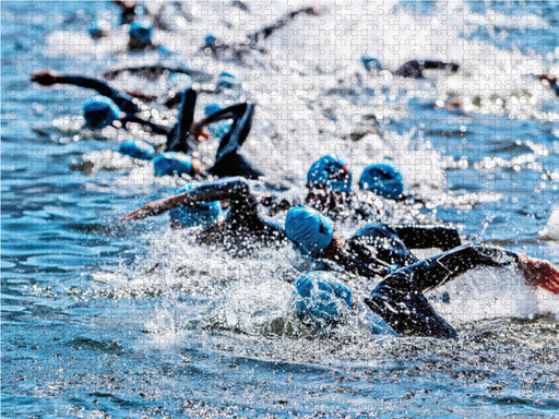 Triathlon: Extremsport hier beim Schwimmen - CALVENDO Foto-Puzzle - calvendoverlag 29.99