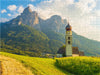 Idyllisches Kirchlein von San Valentino vor der mächtigen Kulisse des Schlern - CALVENDO Foto-Puzzle - calvendoverlag 29.99