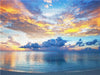 Ein phantastischer, leuchtender Sonnenuntergang auf den paradiesischen Malediven. - CALVENDO Foto-Puzzle - calvendoverlag 29.99