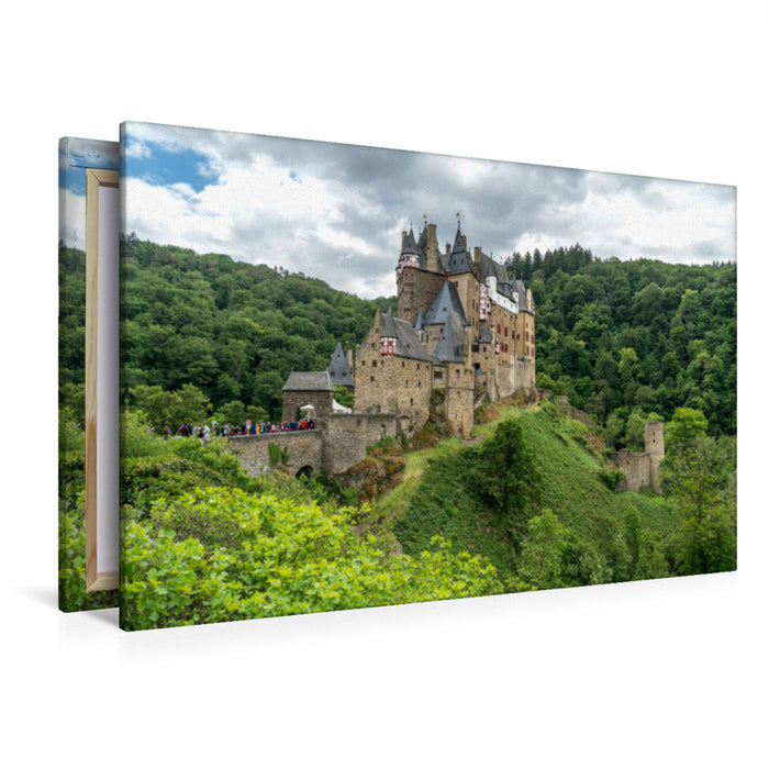 Premium Textil-Leinwand Premium Textil-Leinwand 120 cm x 80 cm quer Die Burg Eltz