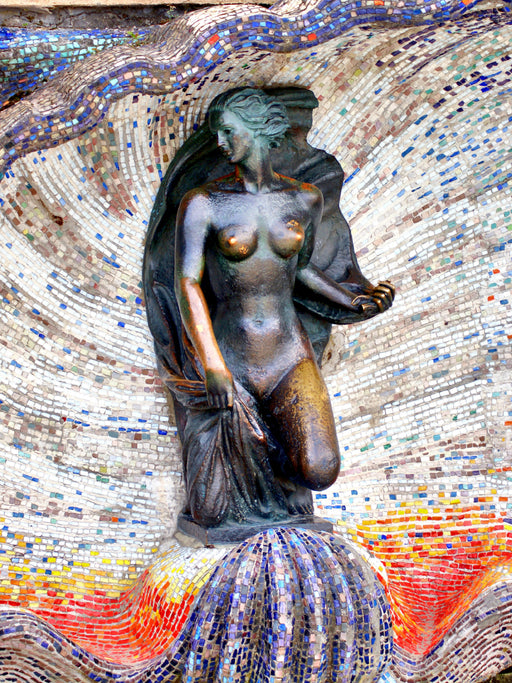Skulptur Nymphe des Bildhauers Hermann Brachert in Rauschen/Swetlogorsk - CALVENDO Foto-Puzzle - calvendoverlag 29.99