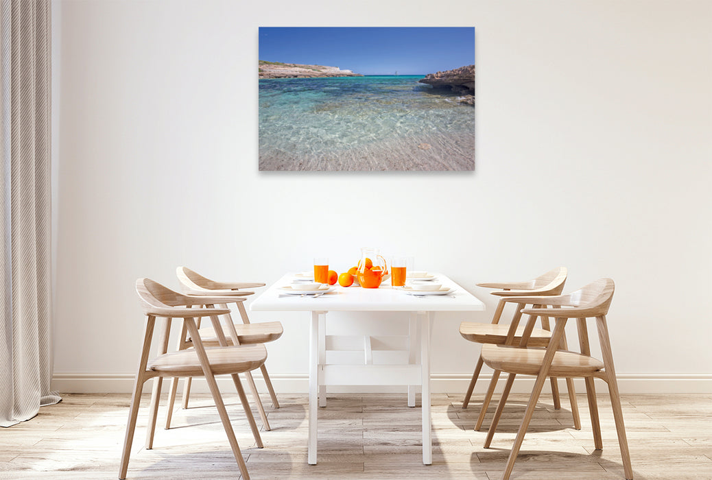 Premium textile canvas Premium textile canvas 120 cm x 80 cm landscape Mallorca - fantastic Balearic island 