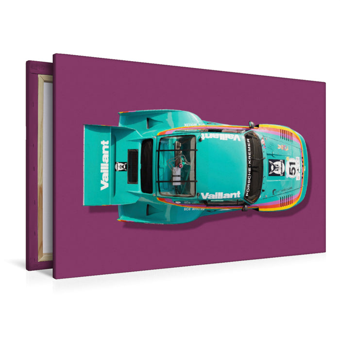 Premium textile canvas Premium textile canvas 120 cm x 80 cm landscape Porsche 935 K2, 1977 