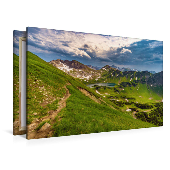 Premium textile canvas Premium textile canvas 120 cm x 80 cm across Schrecksee 