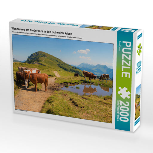 Wanderweg am Niederhorn in den Schweizer Alpen - CALVENDO Foto-Puzzle - calvendoverlag 30.99