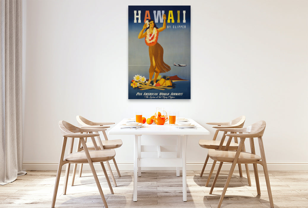 Premium textile canvas Premium textile canvas 80 cm x 120 cm high Hawaii by Clipper 