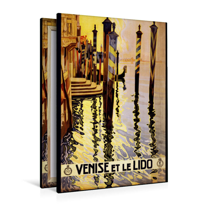 Premium textile canvas Premium textile canvas 80 cm x 120 cm high Venise et le Lido, approx. 1920 