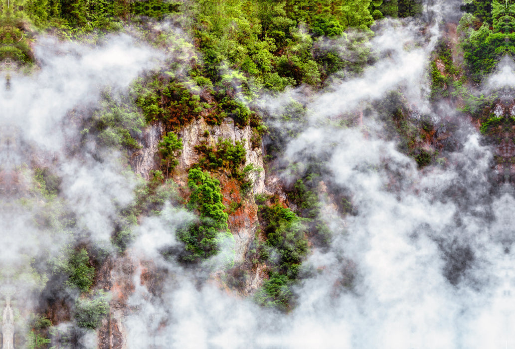 Premium textile canvas Premium textile canvas 120 cm x 80 cm landscape New Zealand - Hot Springs &amp; Geysers 