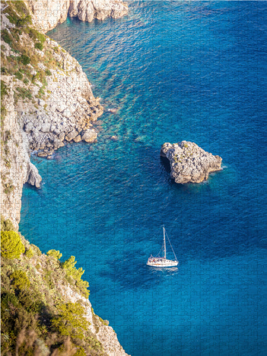 Bucht von Faraglione auf Capri, Italien - CALVENDO Foto-Puzzle - calvendoverlag 39.99