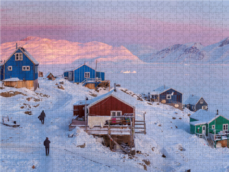 Kullorsuaq, ein traditionelles Jägerdorf an der Melville Bay - CALVENDO Foto-Puzzle - calvendoverlag 29.99