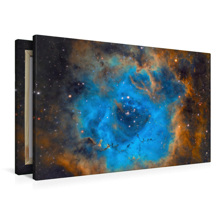 Premium textile canvas Premium textile canvas 90 cm x 60 cm across Rosette Nebula 