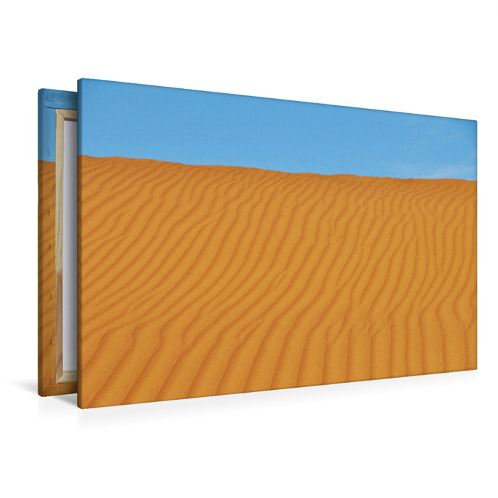 Premium textile canvas Premium textile canvas 120 cm x 80 cm across A motif from the calendar Experience the dunes of the Sahara with me 