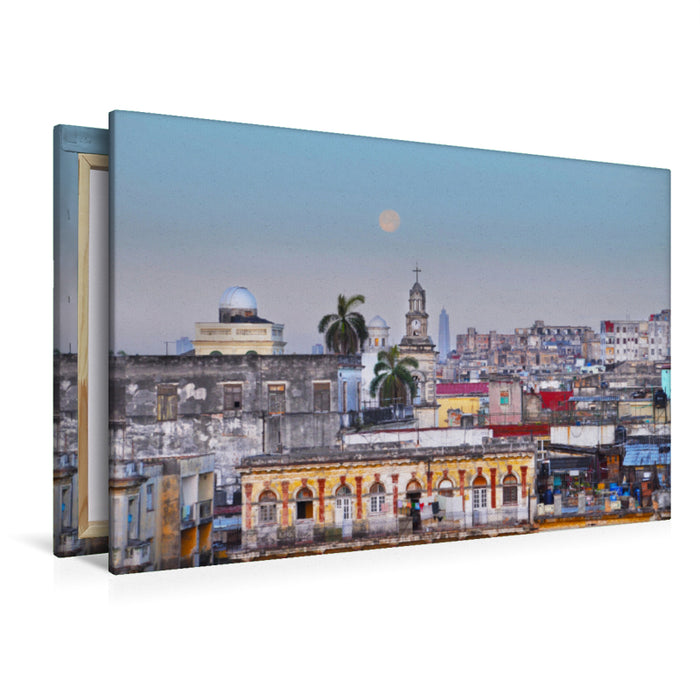 Premium textile canvas Premium textile canvas 120 cm x 80 cm landscape Havana 