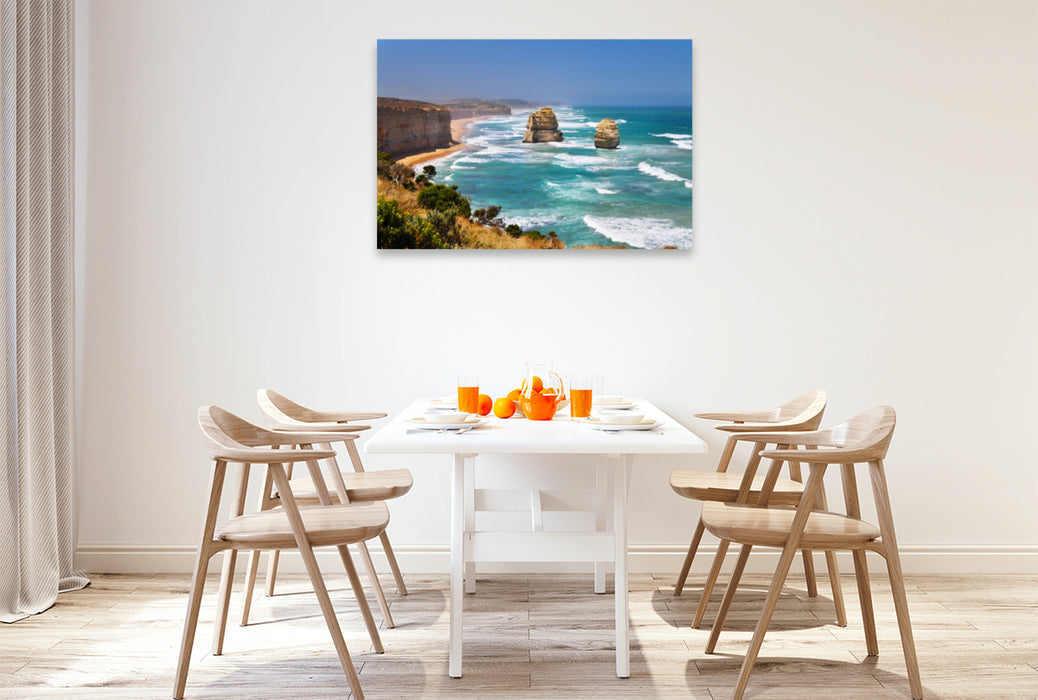 Premium textile canvas Premium textile canvas 120 cm x 80 cm across 12 Apostles 