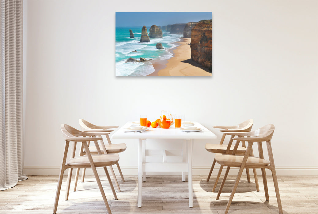 Premium textile canvas Premium textile canvas 120 cm x 80 cm across 12 Apostles 