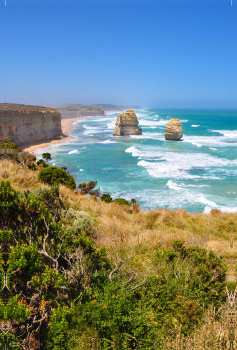 Premium textile canvas Premium textile canvas 80 cm x 120 cm high A motif from the calendar Experience the Great Ocean Road with me 