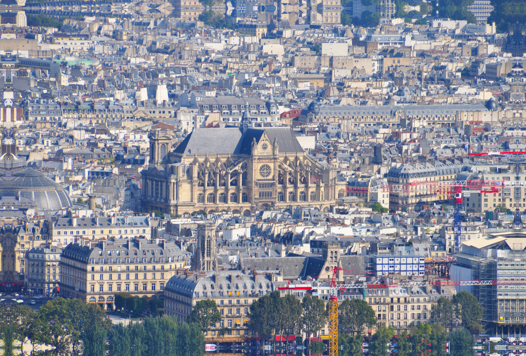 Premium textile canvas Premium textile canvas 120 cm x 80 cm landscape Parish Church of Saint-Étienne-du-Mont 